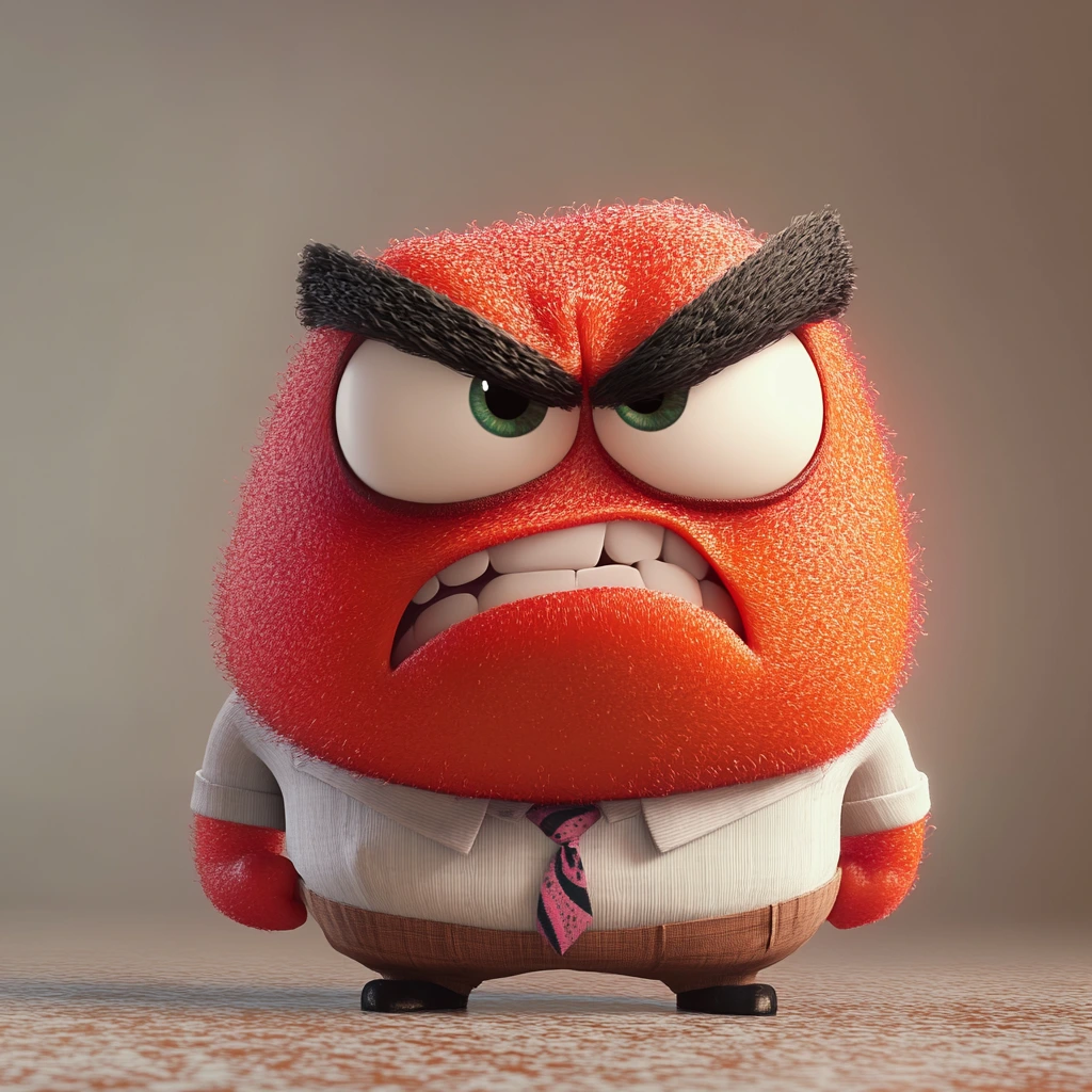 personnage colère